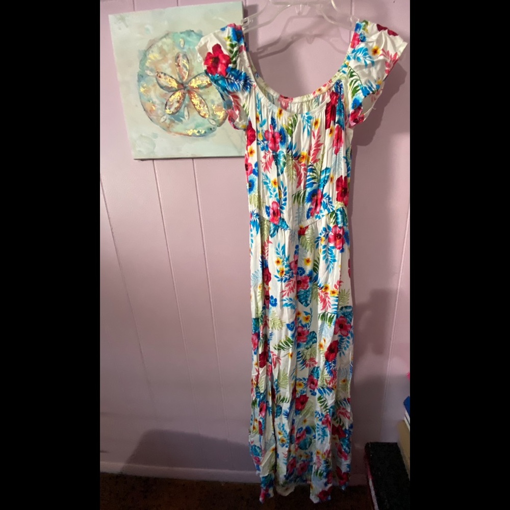 High low floral dress